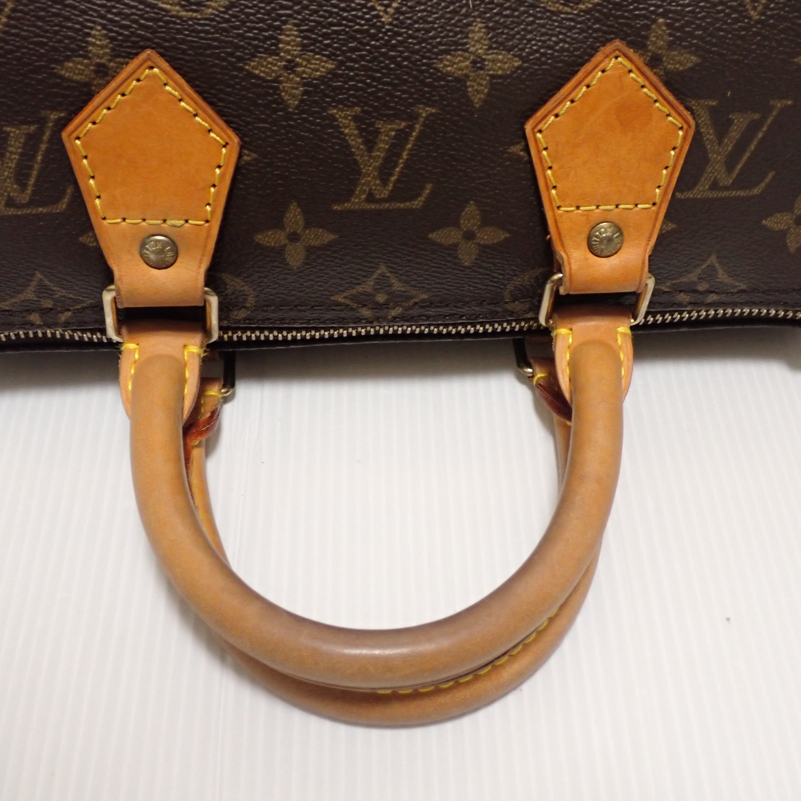 Louis Vuitton Monogram Speedy 25 Purse Bag M41528 Brown Pre-Owned VI0973