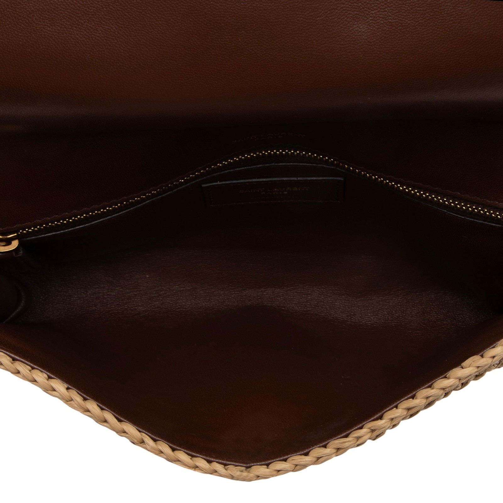 Saint Laurent Raffia Kate 99 Tassel Shoulder Bag