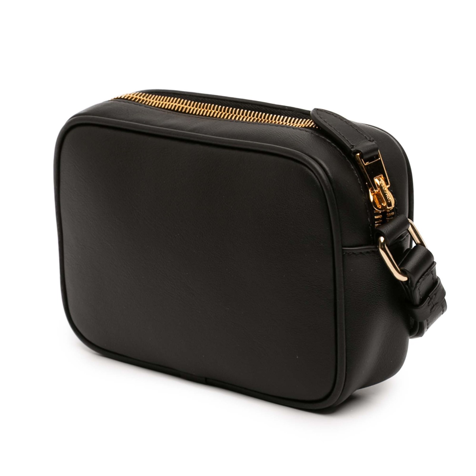 Tom Ford Leather TF Camera Bag Pre-Loved Black