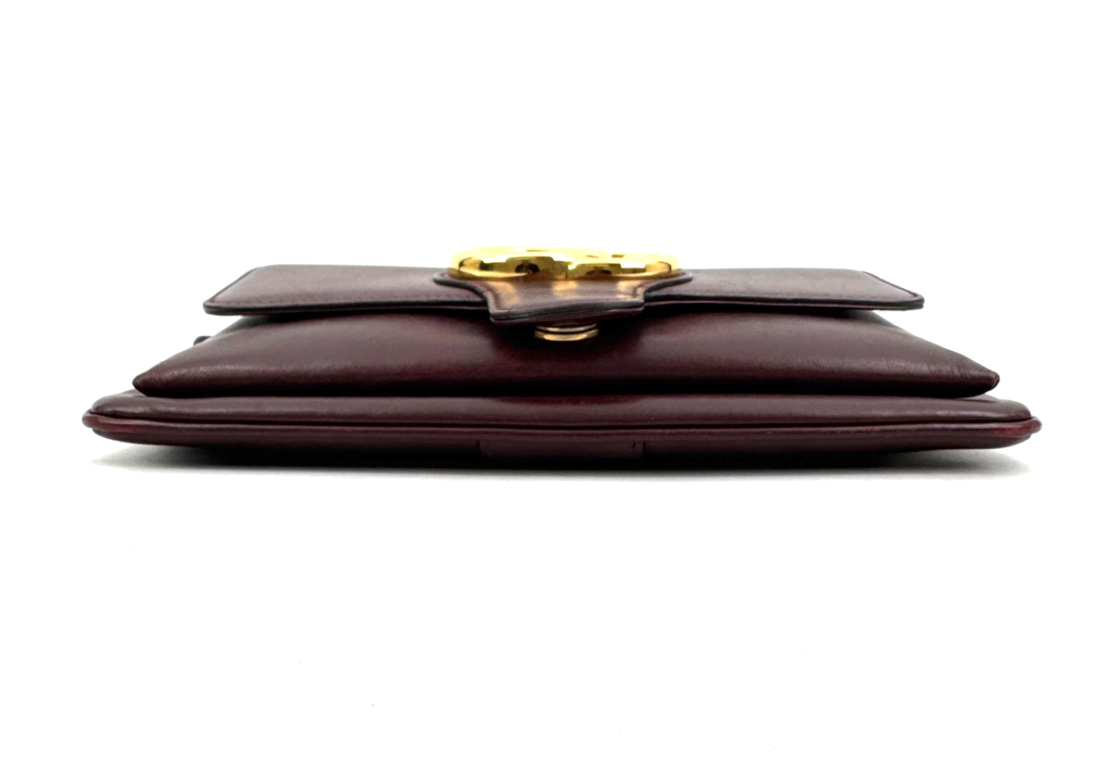 GUCCI Arli Shoulder Bag GG Marmont Burgundy Leather Crossbody Authentic