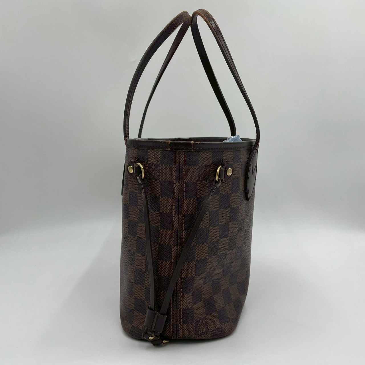 LOUIS VUITTON Damier Ebene Neverfull PM N51109 Tote Bag Brown Women’s 2467