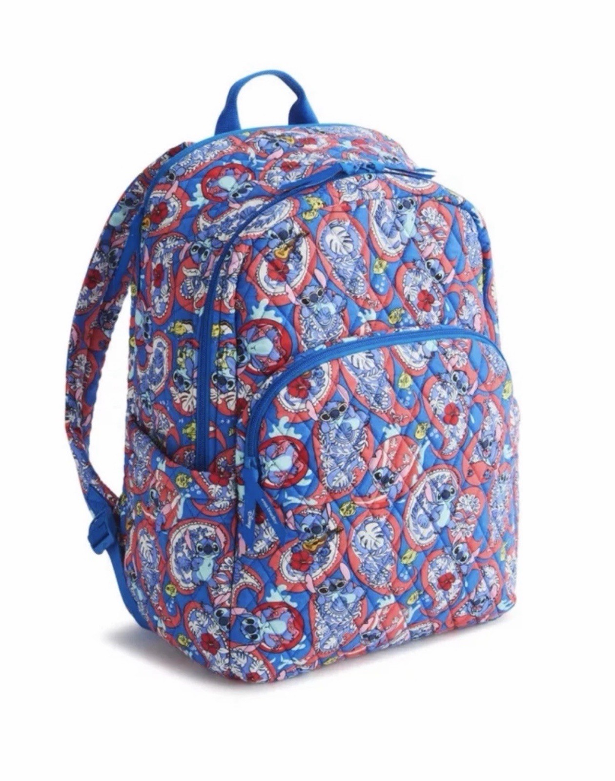 Vera Bradley Disney Stitch Monstera Paisley Campus Backpack AUTHENTIC NWT