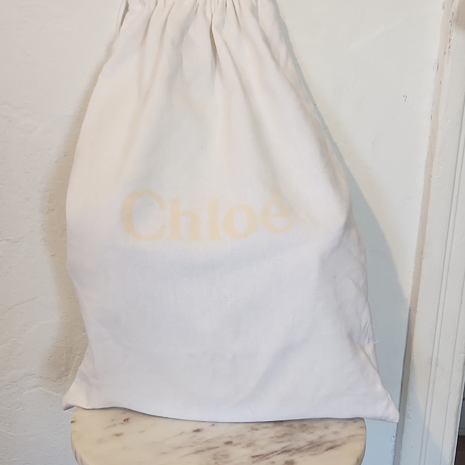 Chloé Brown Saddle Crossbody Bag Gold Hardware Flap Detachable Strap