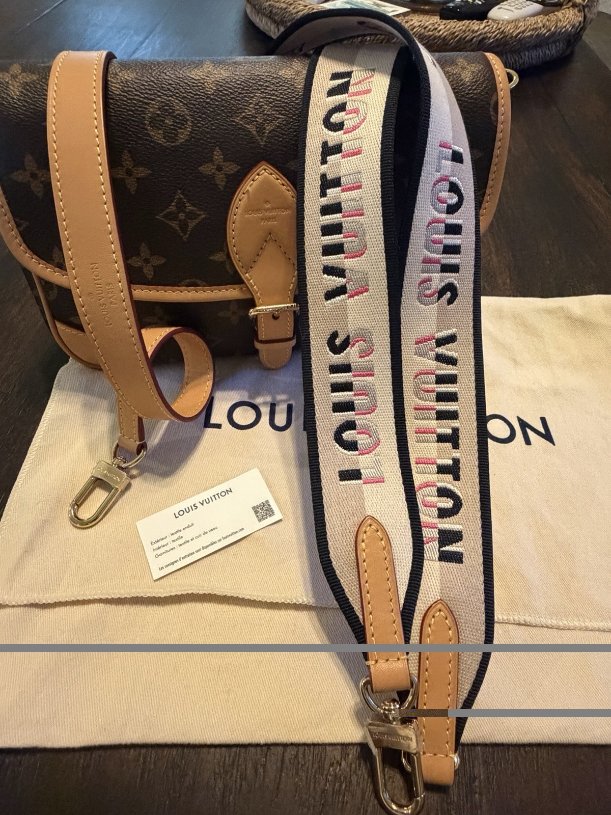 Louis Vuitton Diane Mono Shoulder/Crossbody Bag Brown Gold HW