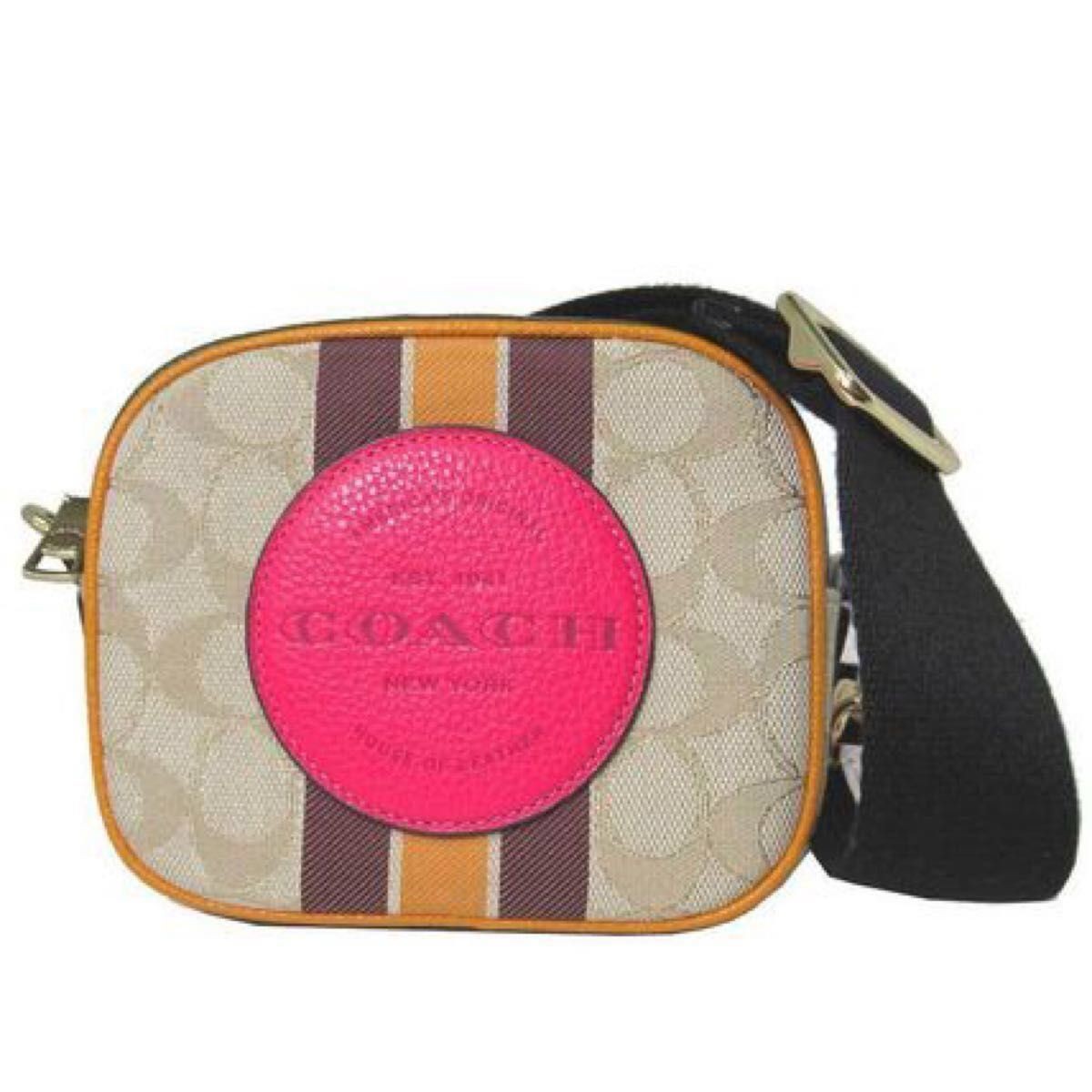 Mini Dempsey Camera Bag Shoulder Bag Body Bag Wide Belt Pink Mini Shoulder COACH