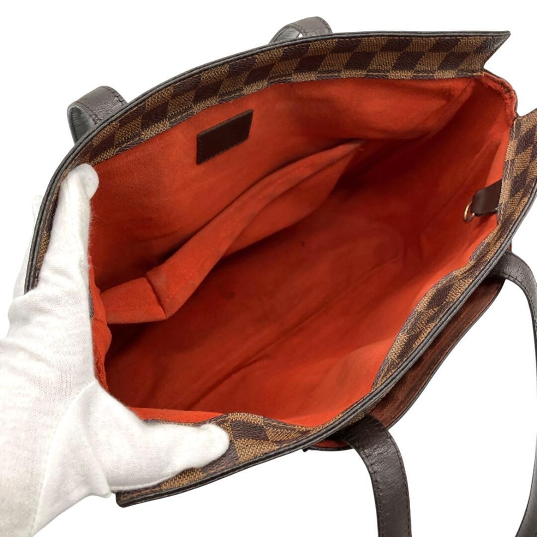 Louis Vuitton Damier Parioli PM Brown Shoulder Tote Bag A4 Business Auth