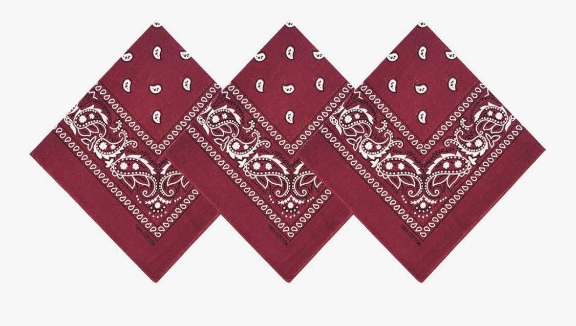 Bandana Knotted Tote Bag Bey Inspire Wine 21” Triangle Zipper NWT Festival Time