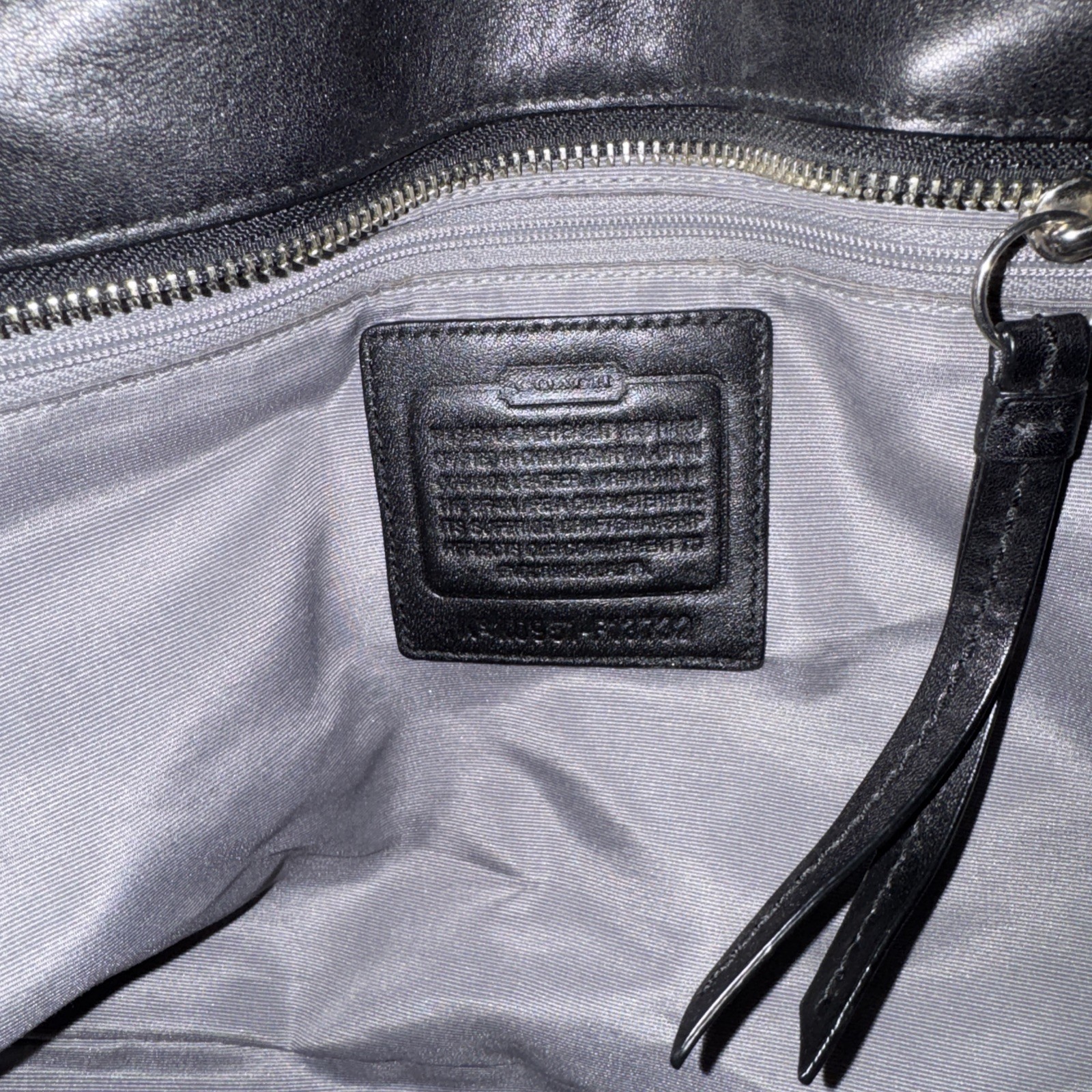 Coach F13732 Vintage Soho Leather Tote Bag Black F13732 Y2K