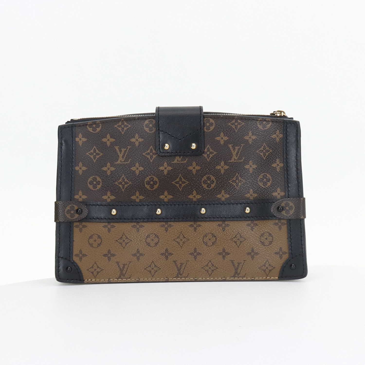 LOUIS VUITTON Trunk Clutch Monogram print Soft box‑shaped mini Shoulder bag