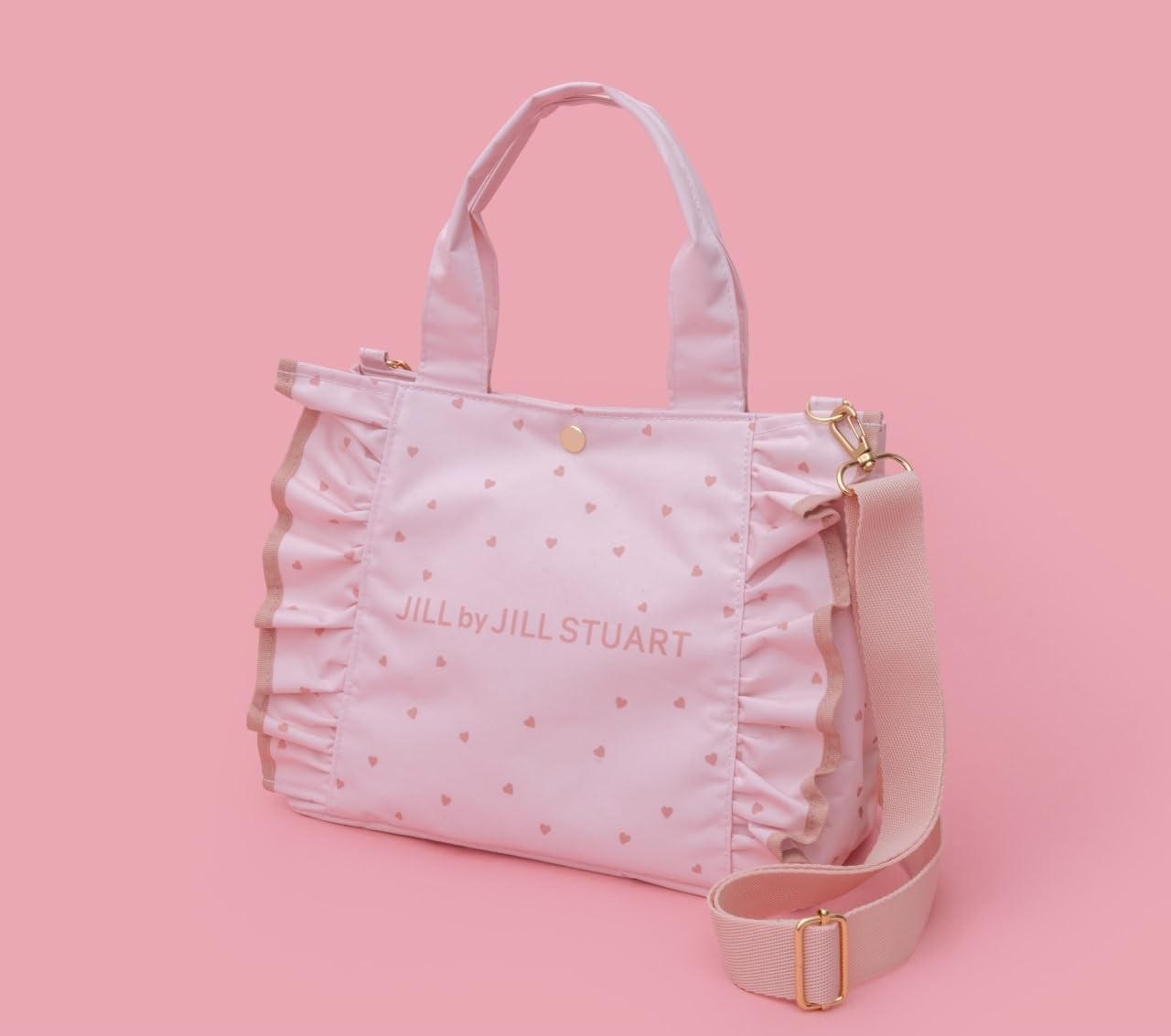 JILL by JILL STUART BOOK Heart Frill Bag Pink ver. Bag + Mini New Magazine Ja 77