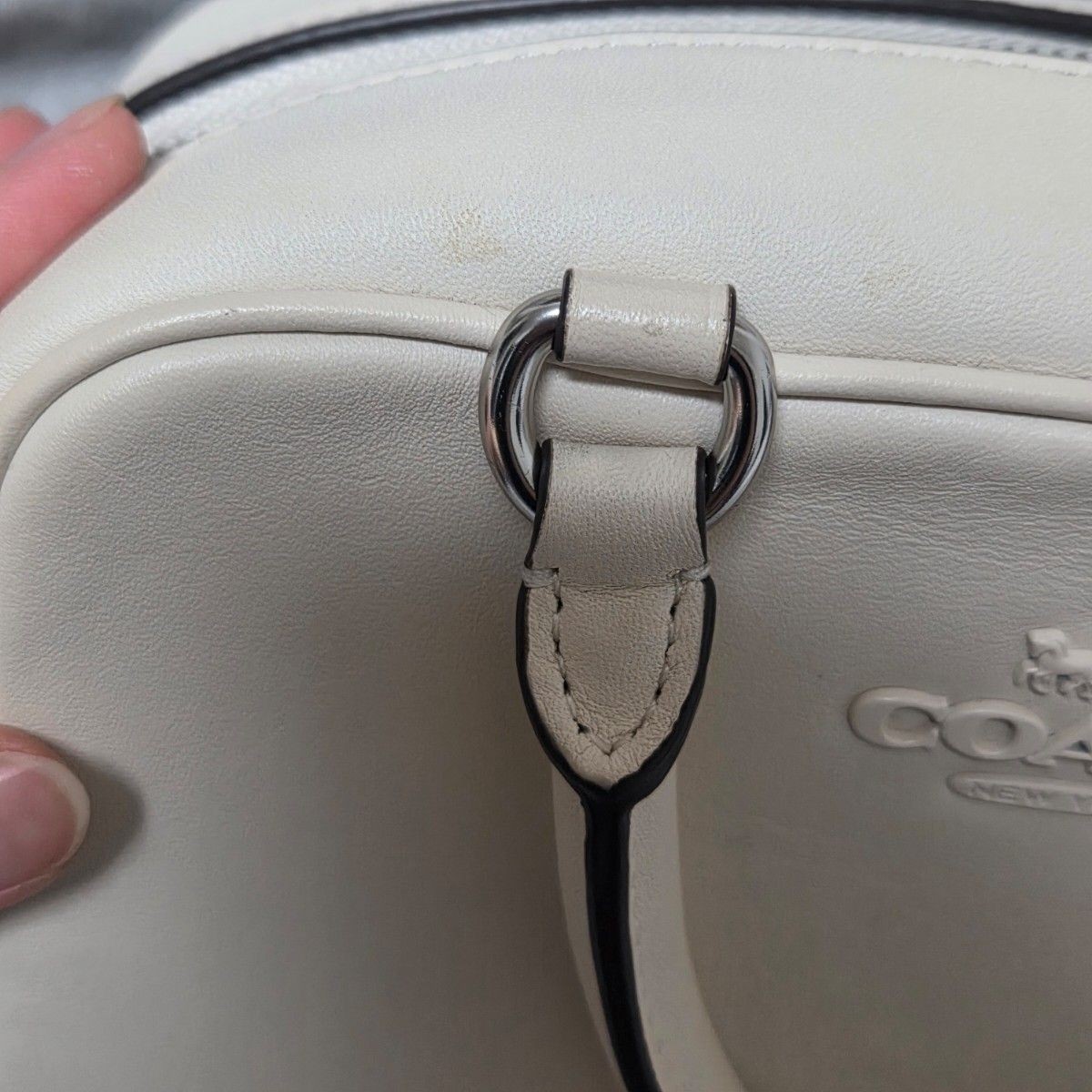 COACH Shoulder Bag Smooth Calf Leather 26a