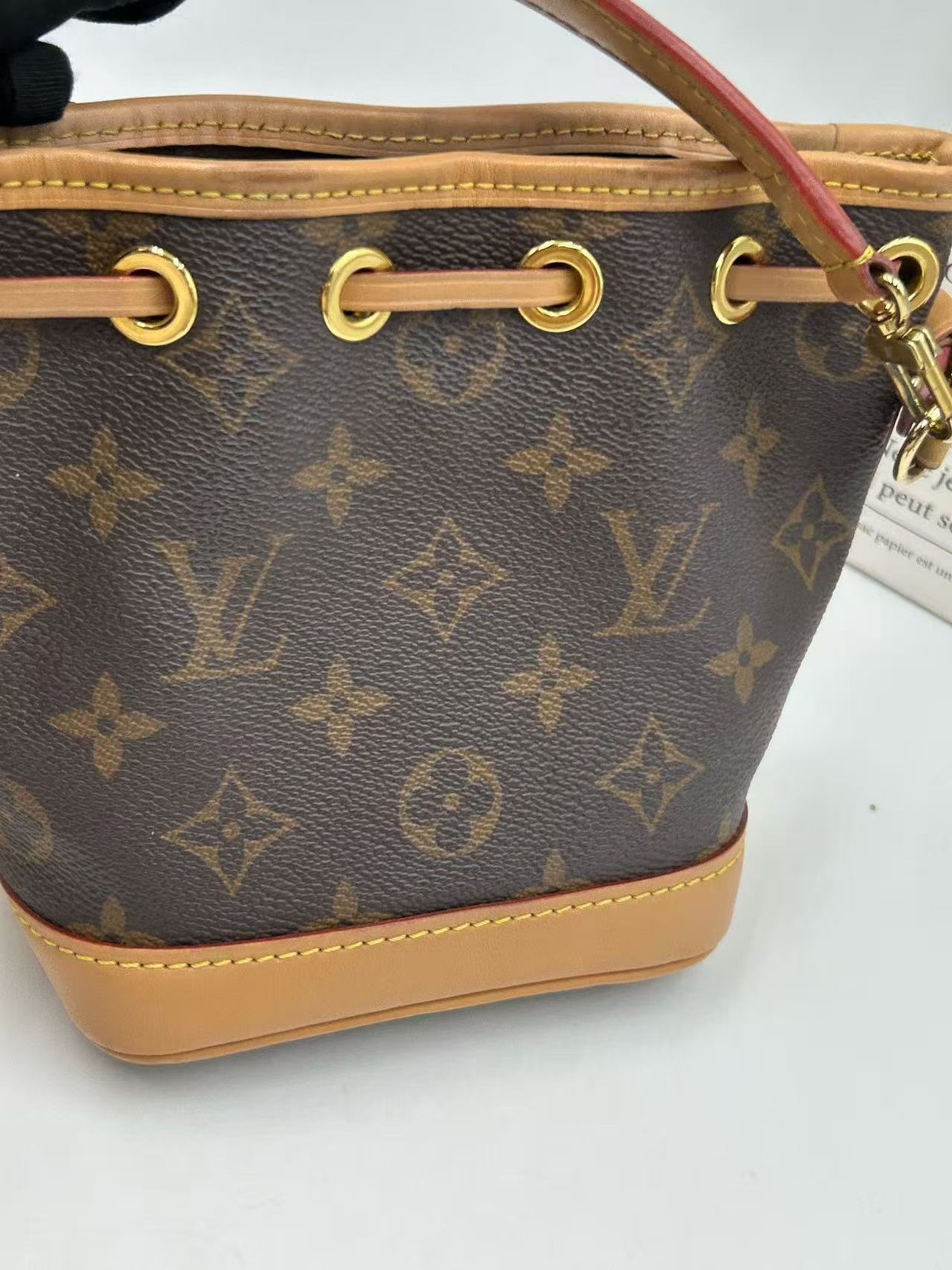 Authentic Louis Vuitton Nano Noé Monogram Bucket Bag France