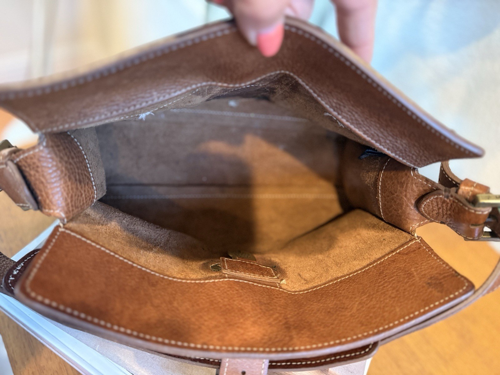 Authentic UK Mulberry Blenheim shoulder bag in classic oak leather