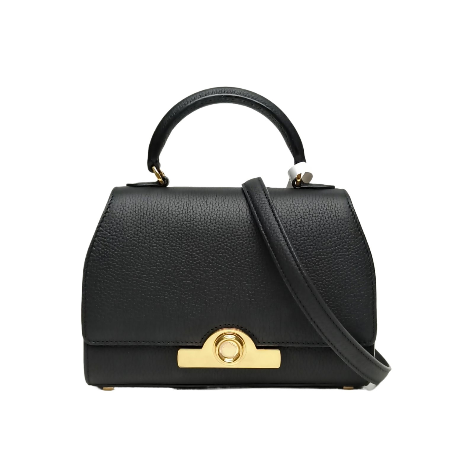 MOYNAT Rejane Mini 20cm Black Calfskin Crossbody Bag