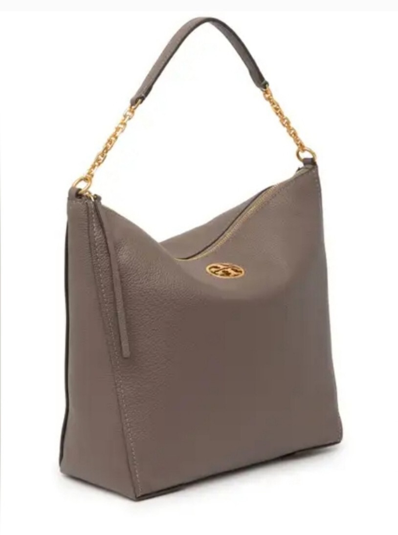 TORY BURCH CARTER SLOUCHY PEBBLE LEATHER HOBO SHOULDER BAG $495 New