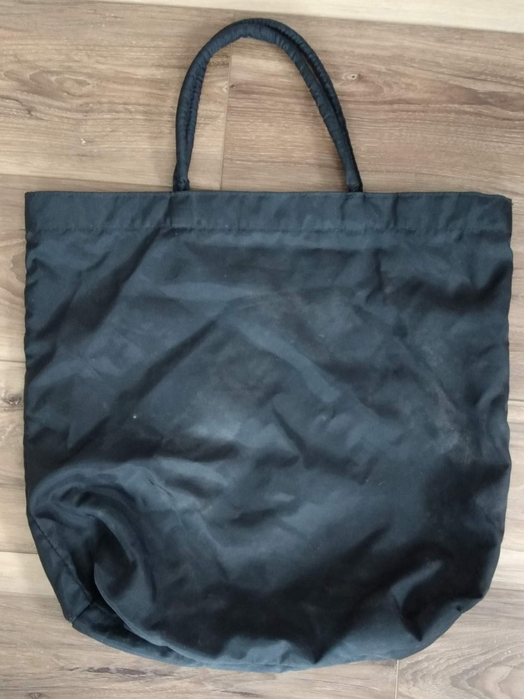 V I N T A G E Jordache Nylon Tote Bag 1980’s Snap Top Monochrome Mall Retro Prep