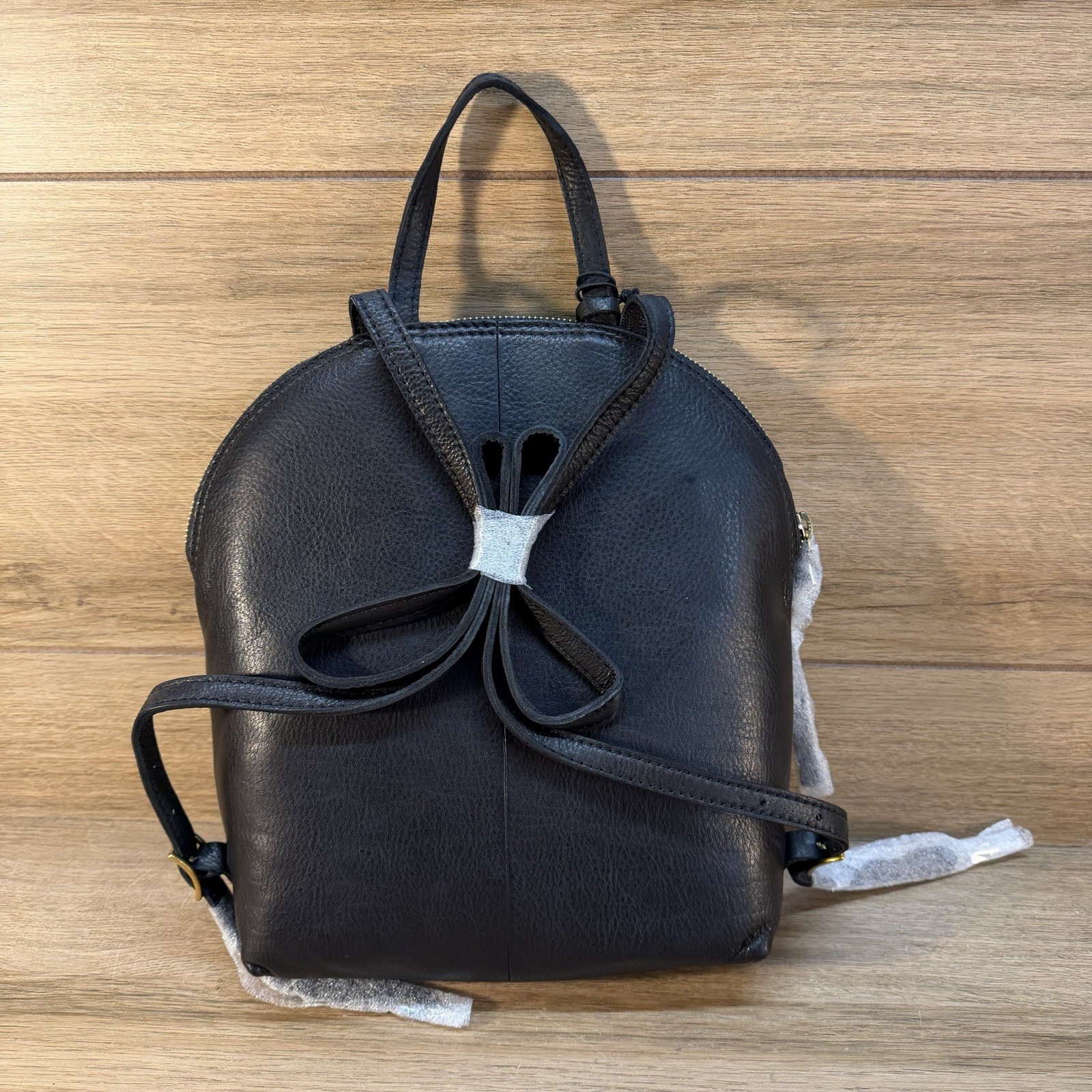 NWT Margot New York Camille Backpack Bag Black Leather Charm $150