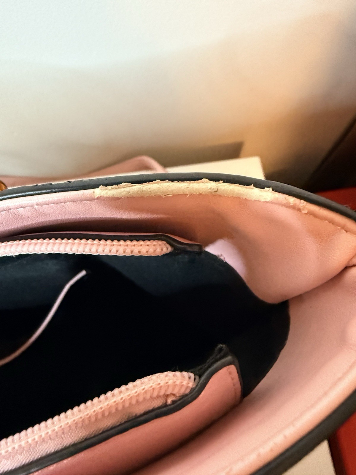 Mia K Collection handbag Black & Pink Handles & Shoulder Strap SEE PHOTO