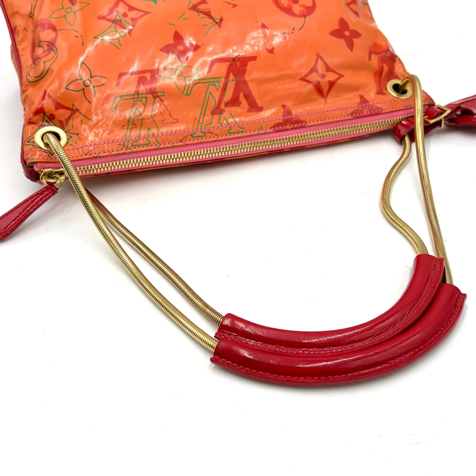 Auth LOUIS VUITTON 2008SS Richard Prince/MJ Bonbon Pochette Shoulder Bag 2Y8589