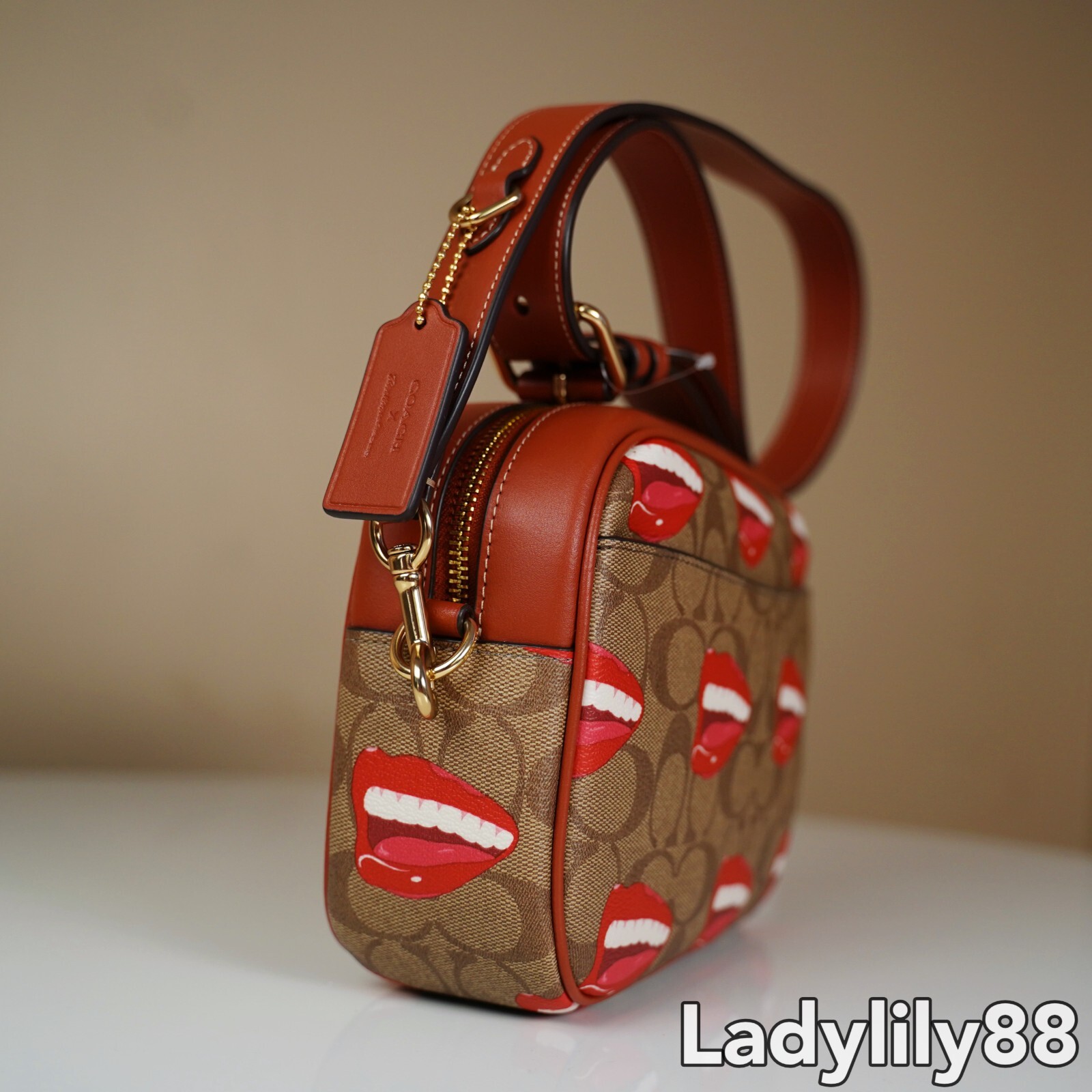 NWT Coach CQ034 Coach X Tom Wesselmann Jamie Camera Bag In Signature Canvas $428