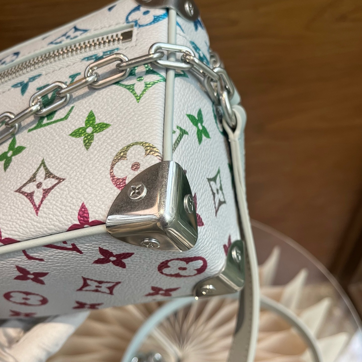 LV Soft Trunk 18.5cm Rainbow Gradient Monogram Crossbody Bag Duty Paid