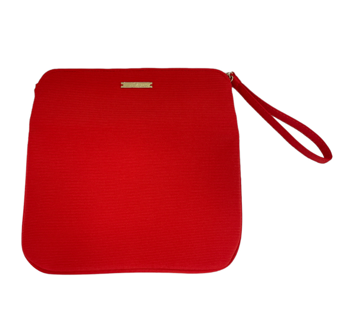 Giorgio Armani Red Cosmetic Clutch ( W 8″ x H 5″) NEW AS SEEN IN PICTURES