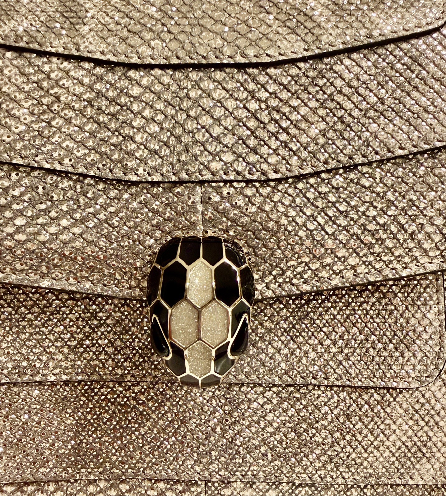 BVLGARI Serpenti Karung Leather Special Edition Medium Shoulder Bag NWOT