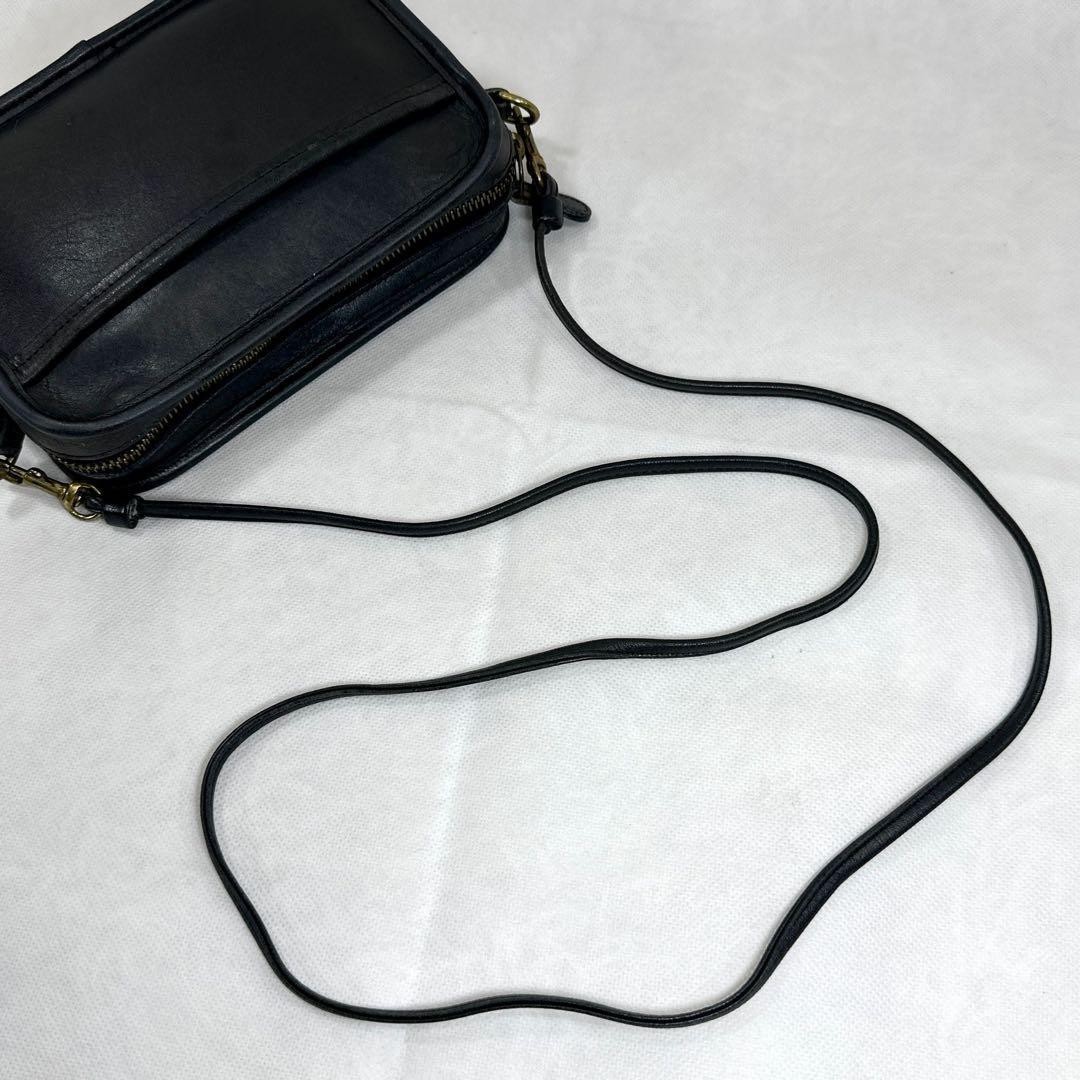 Excellent condition Old Coach 2way shoulder bag clutch bag black crossbody