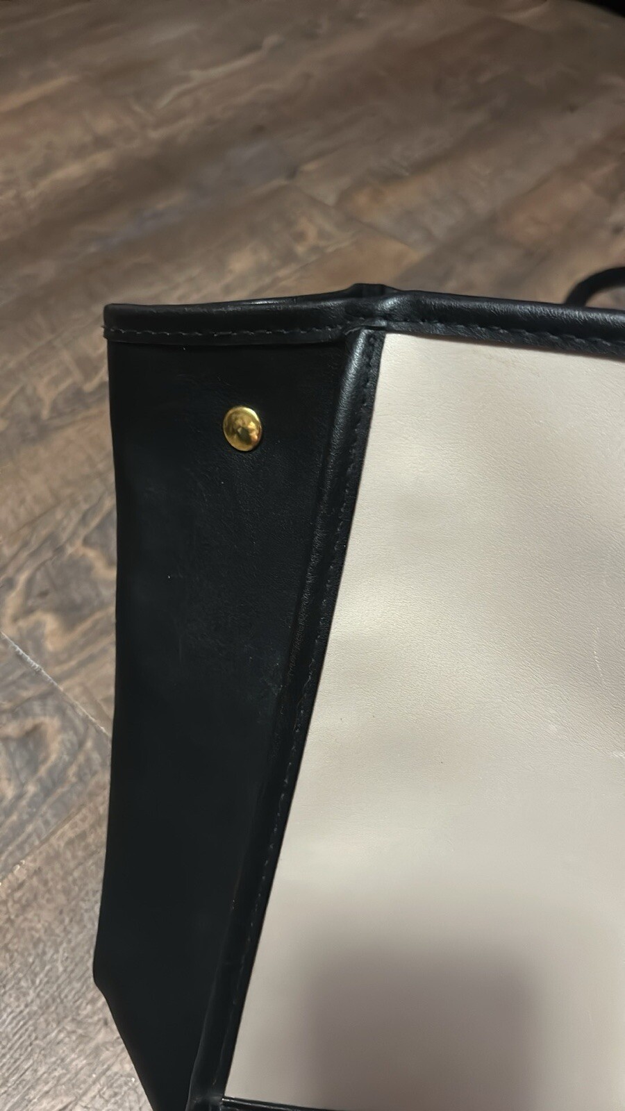 TANGER OUTLETS LARGE TOTE Purse Bag BLACK AND TAN – NEW No Tags