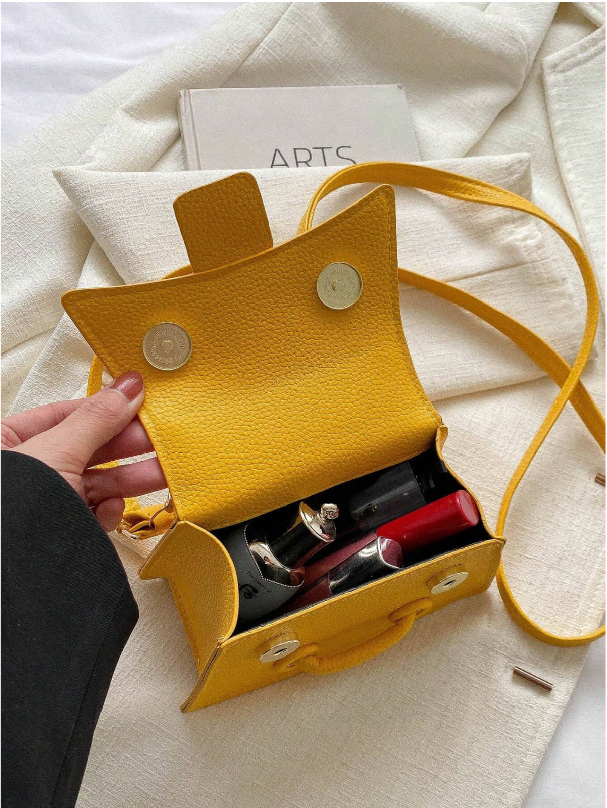 Yellow Crossbody Bag One-Shoulder Handbag