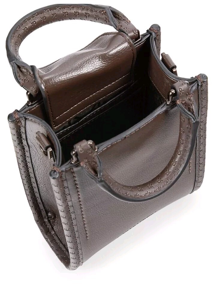Calvin Klein Moon Crossbody Bag In Java/Brown, 7×5.25×2.5″, New