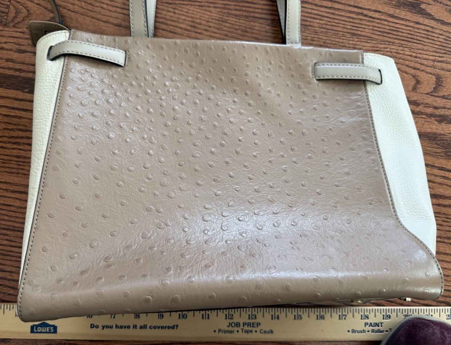 Kate Spade Houston Street Large Handle Bag || Pebbled Leather Taupe Cream $298+