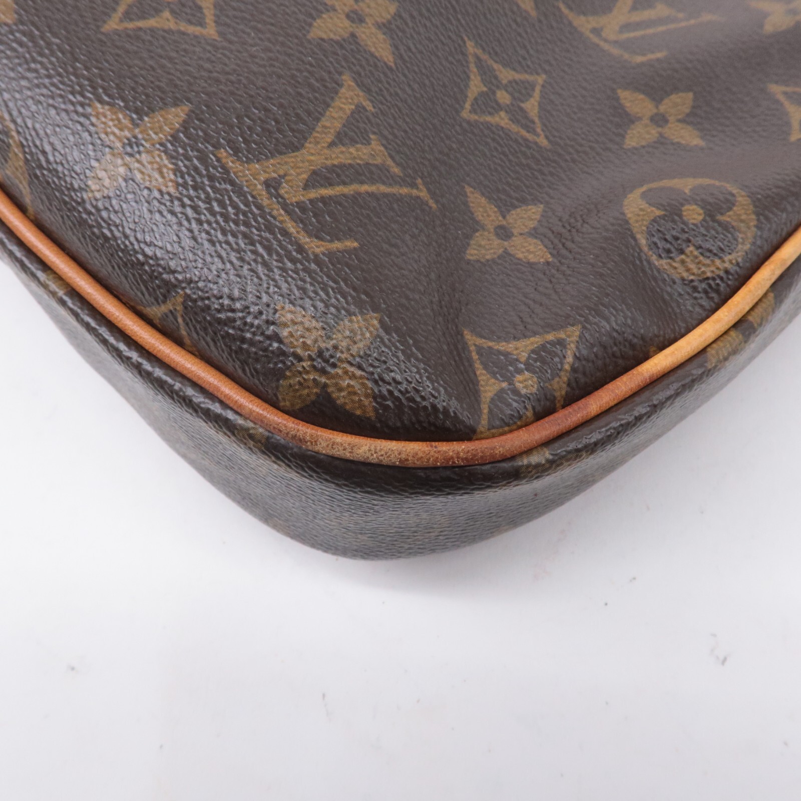 Louis Vuitton Monogram Odeon PM Shoulder Bag Brown M56390 Auth Used