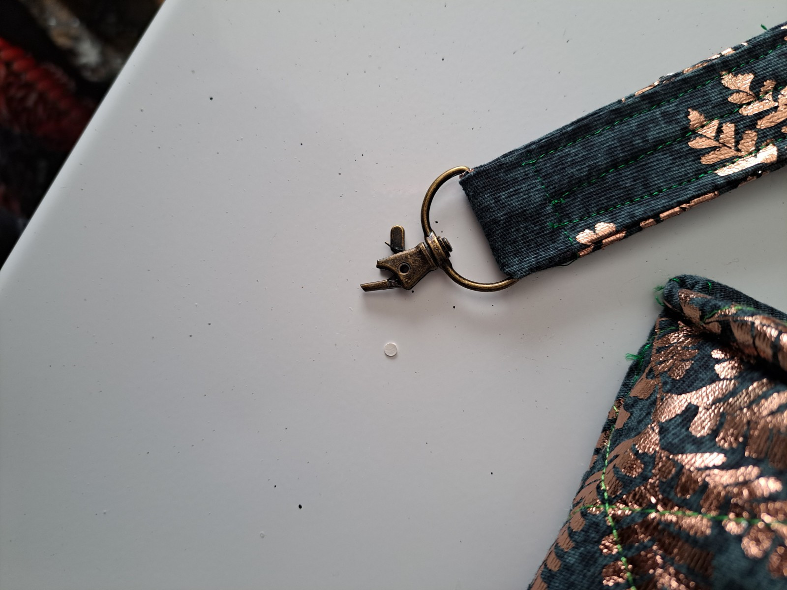 Lidias Bags Square Metalic Ferns And Butterfly Patter