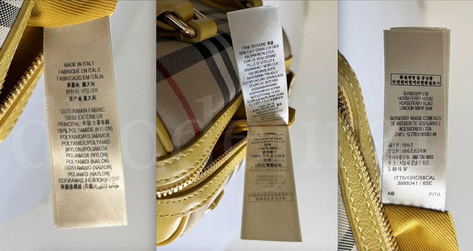 Authentic BNWOT BURBERRY Horseferry Check & Leather Womens Crossbody/Bowling/Bag