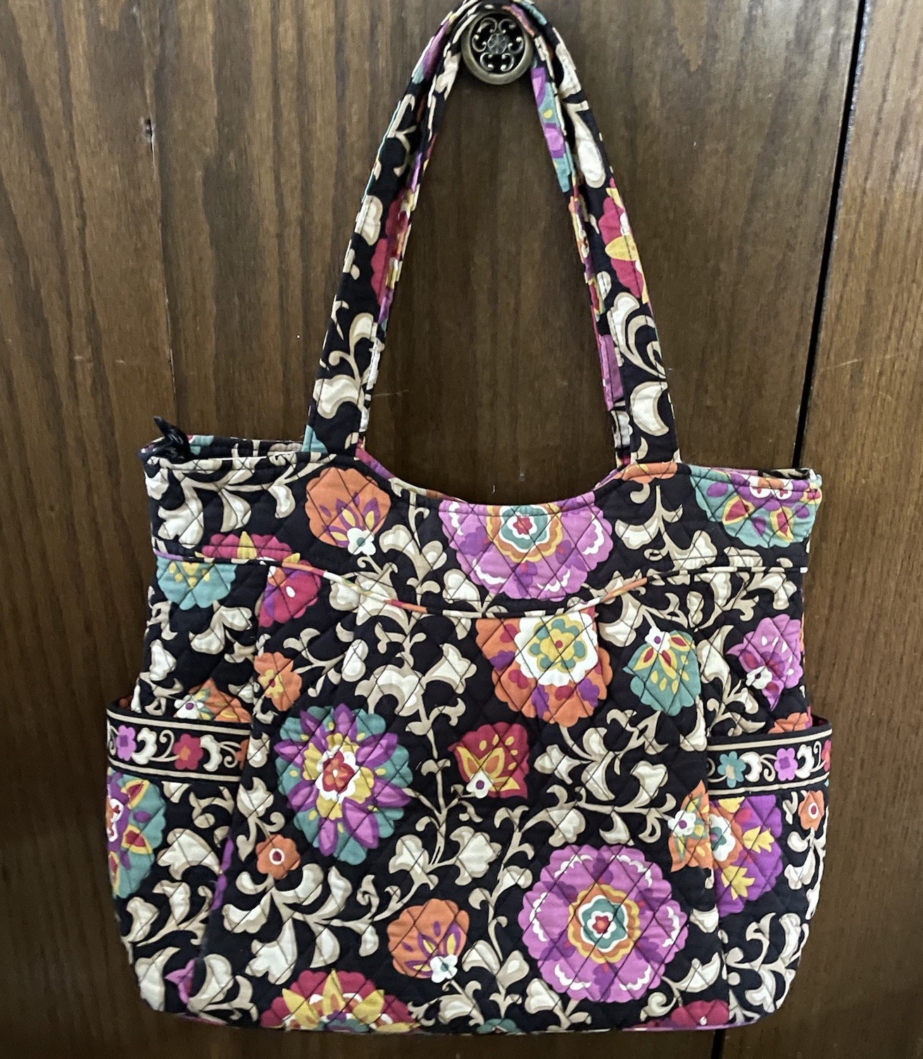 Vera Bradley Large Tote Suzani” Floral 18 X 5.5 X 13”