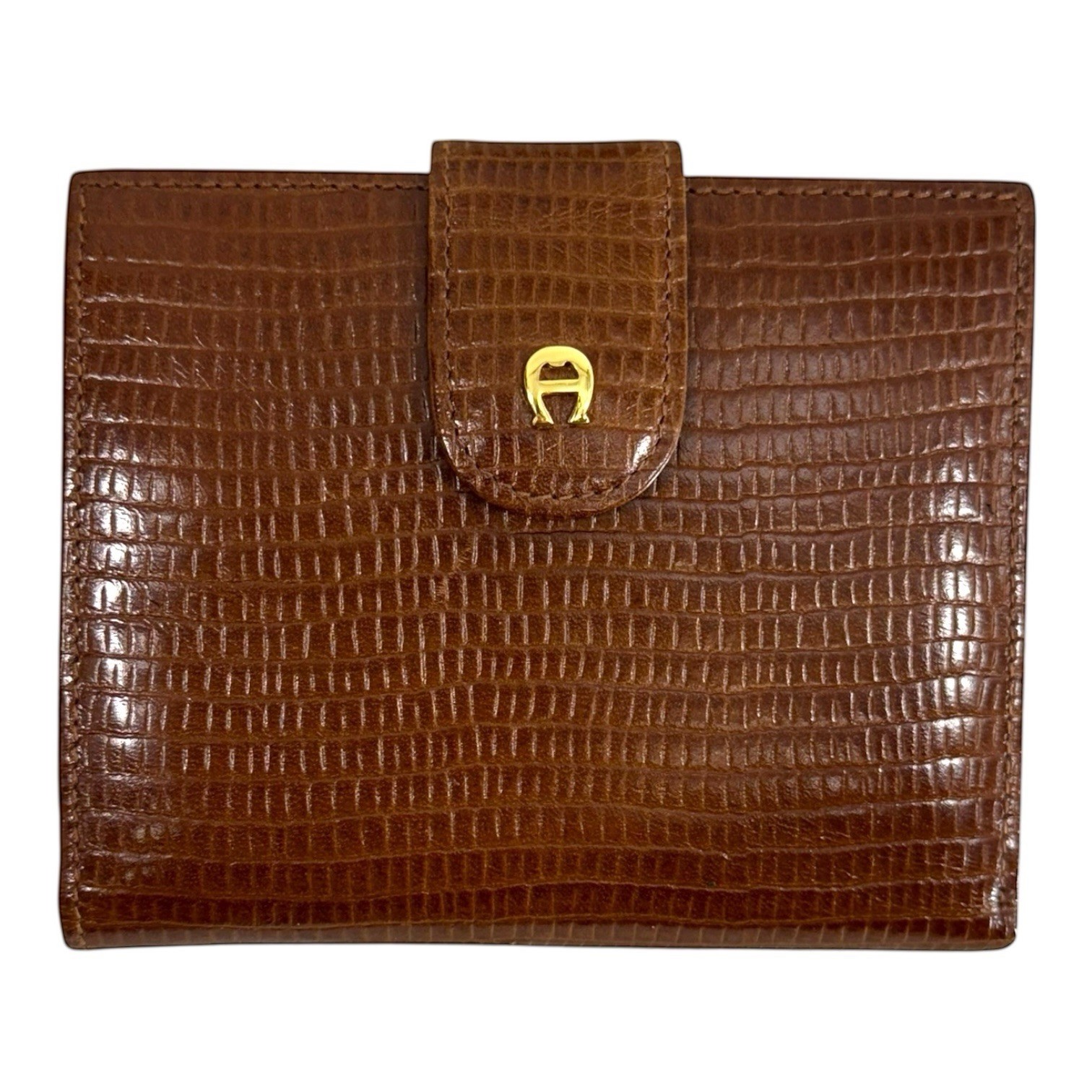 Vintage 90s ETIENNE AIGNER Leather Satchel Bag Shoulder Handbag Wallet Set NWT