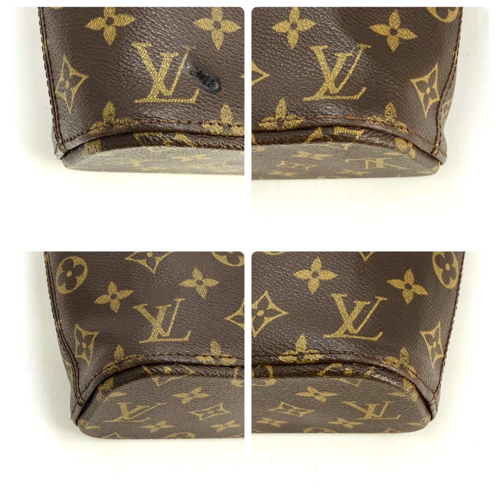 Louis Vuitton Monogram Vavin PM Handbag, Brown PVC M51172#GG545-415