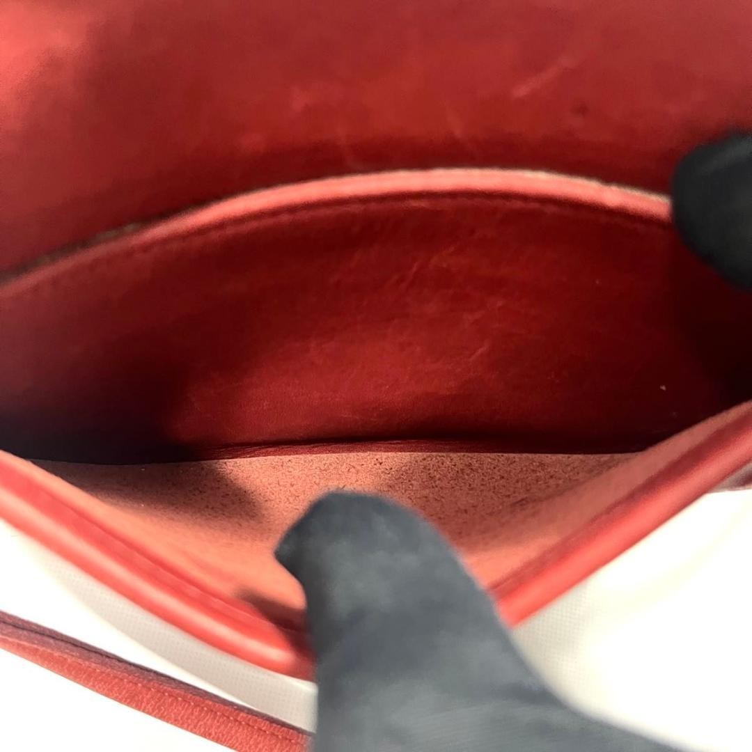 Old COACH Vintage Leather Saddle Bag Red