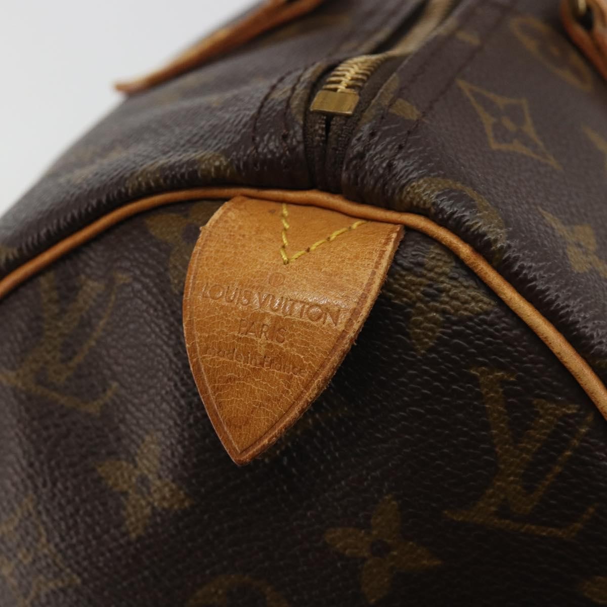 LOUIS VUITTON Monogram Speedy 30 Hand Bag M41526 LV Auth 193955