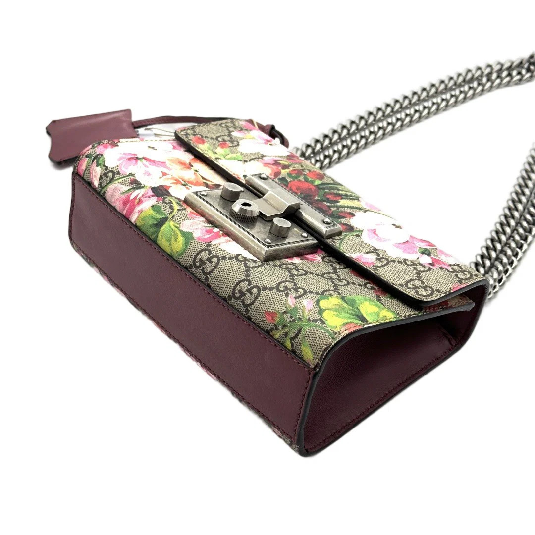 Gucci Flora Small Padlock Shoulder Bag Gg Supreme Monogram (zz071426j9r)