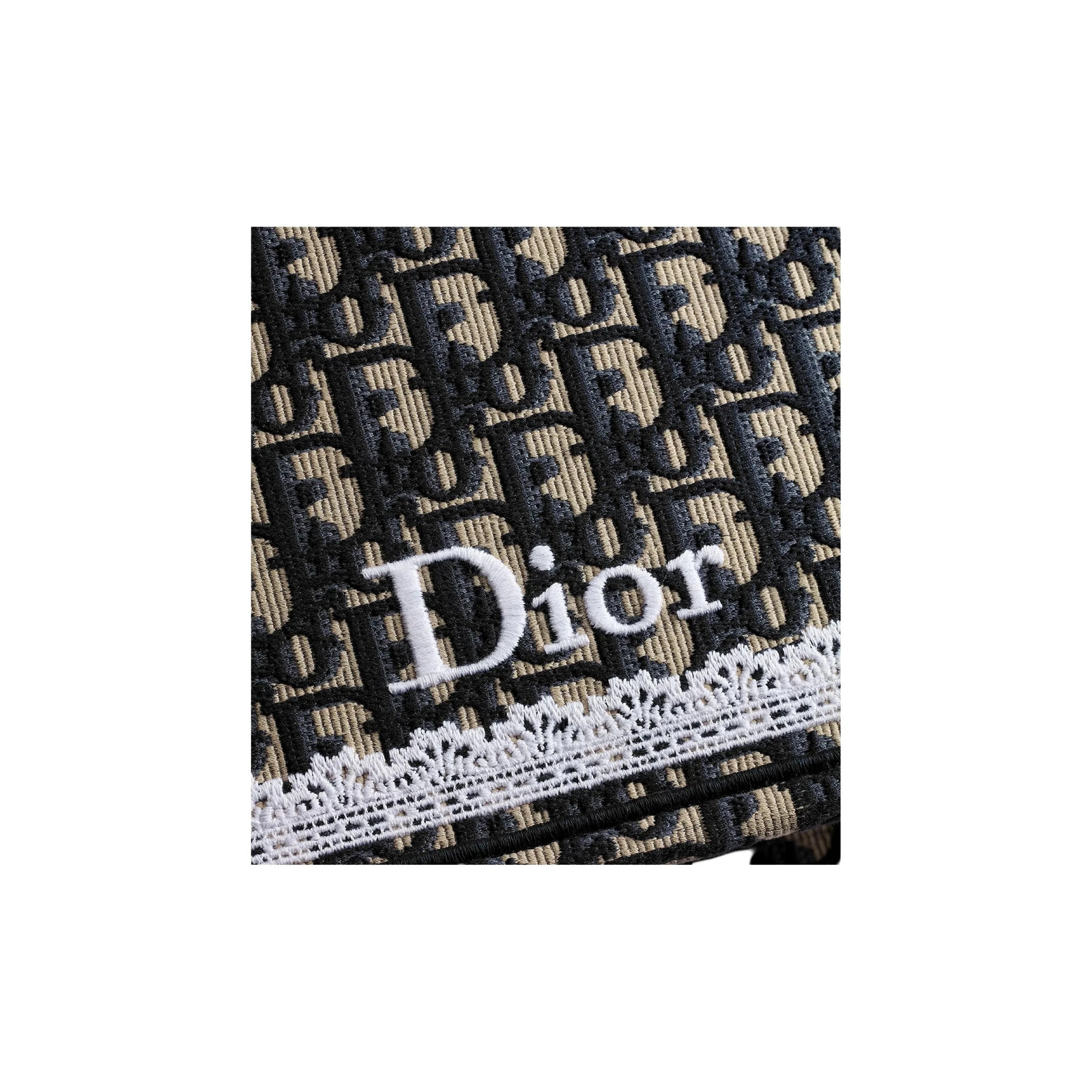 DIOR BookTote Oblique Cotton Tote Medium Women’s Blue 14.2*6.5*10.8 in