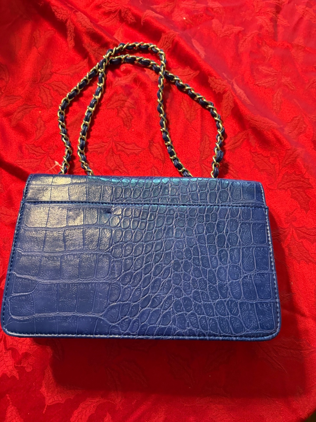Vintage cobalt blue anne klien purse