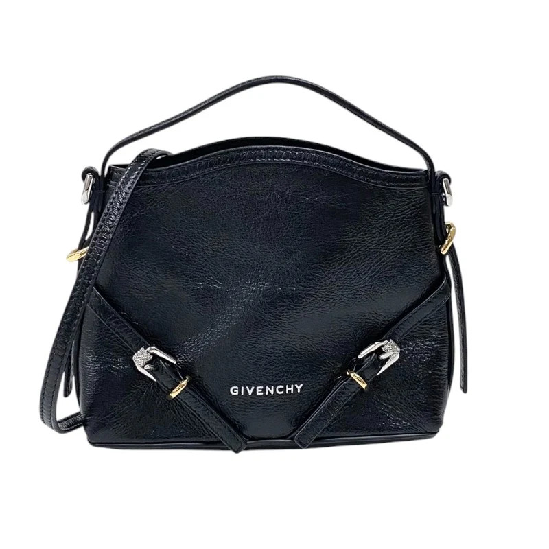 GIVENCHY Nano Voyou Black Leather Handbag #OKB3745