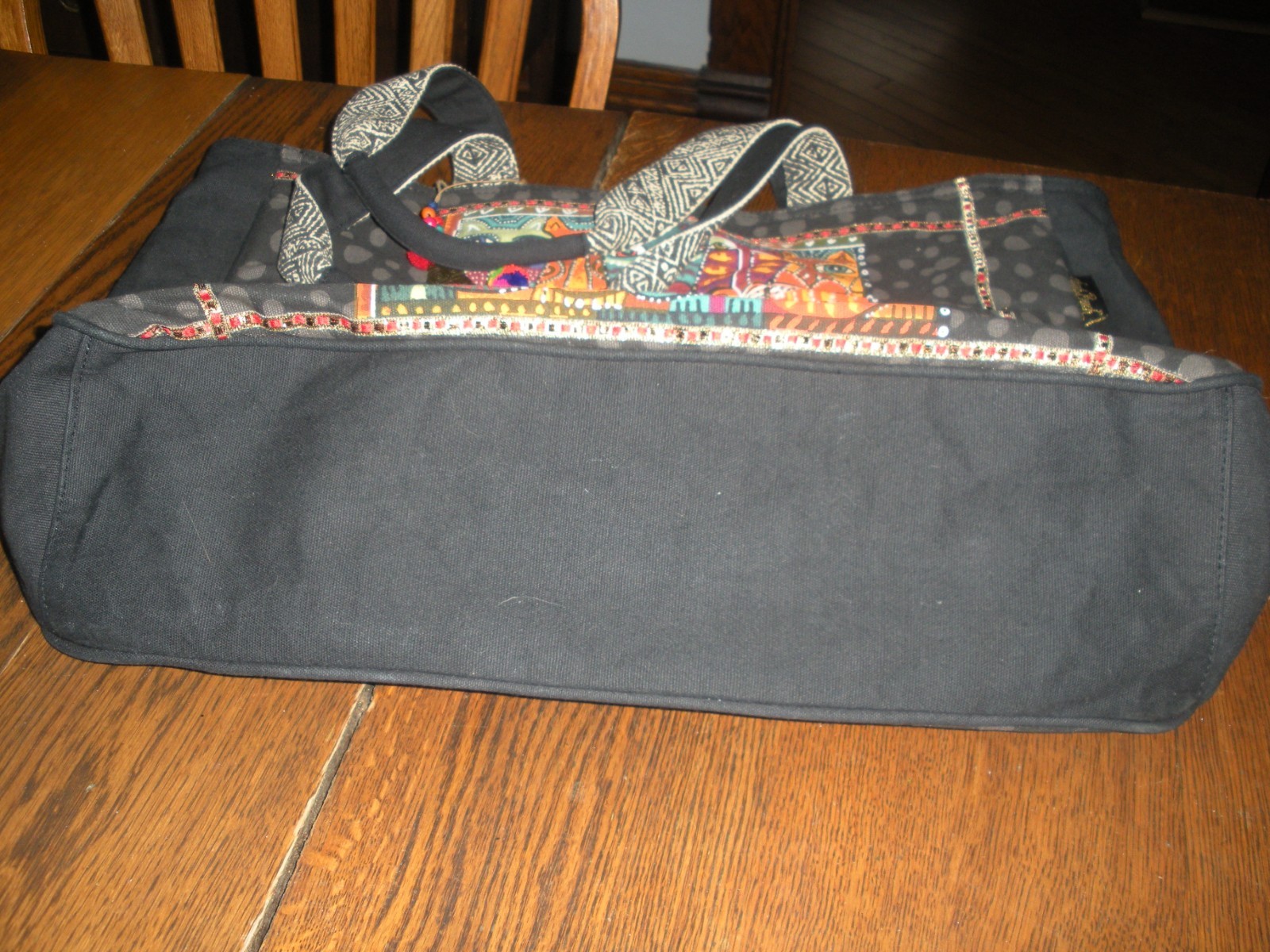 Laurel Burch Cat Large Canvas Shoulder Tote Bag weekend bag 18 X 15 1/2″ LOVELY