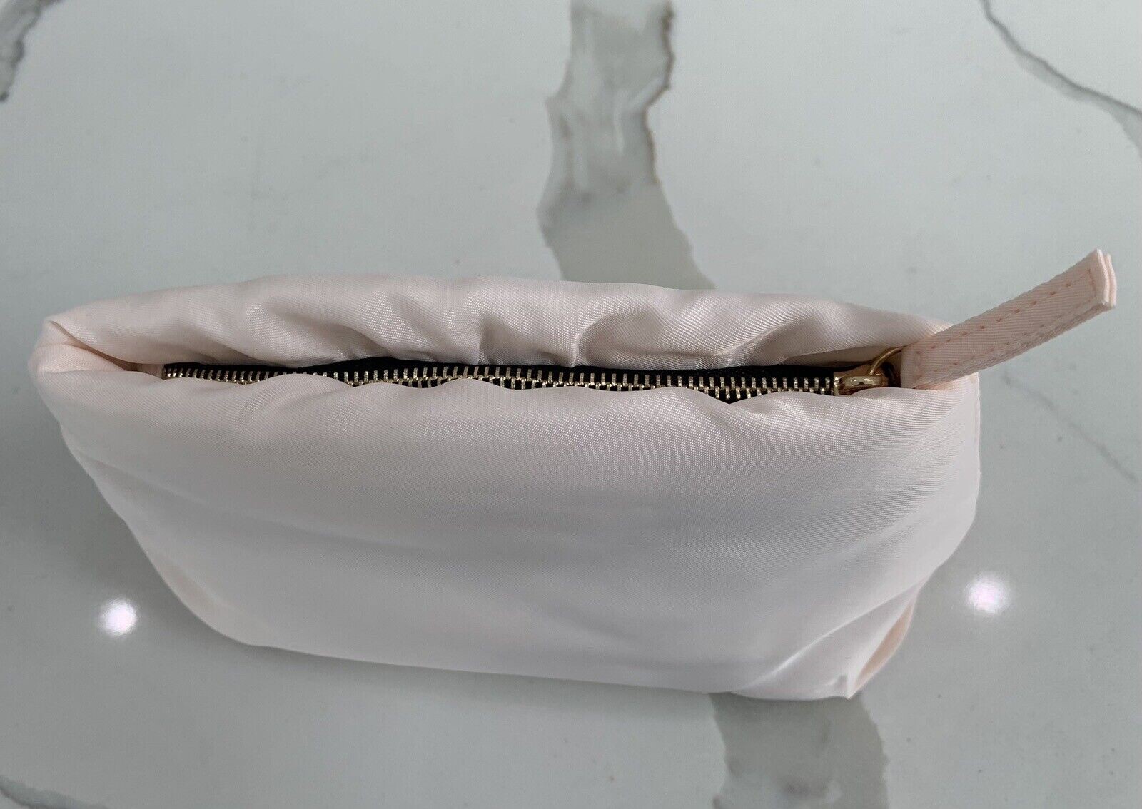 Jean Paul Gaultier Parfums Makeup Pouch light peach pink Cosmetic travel Bag New