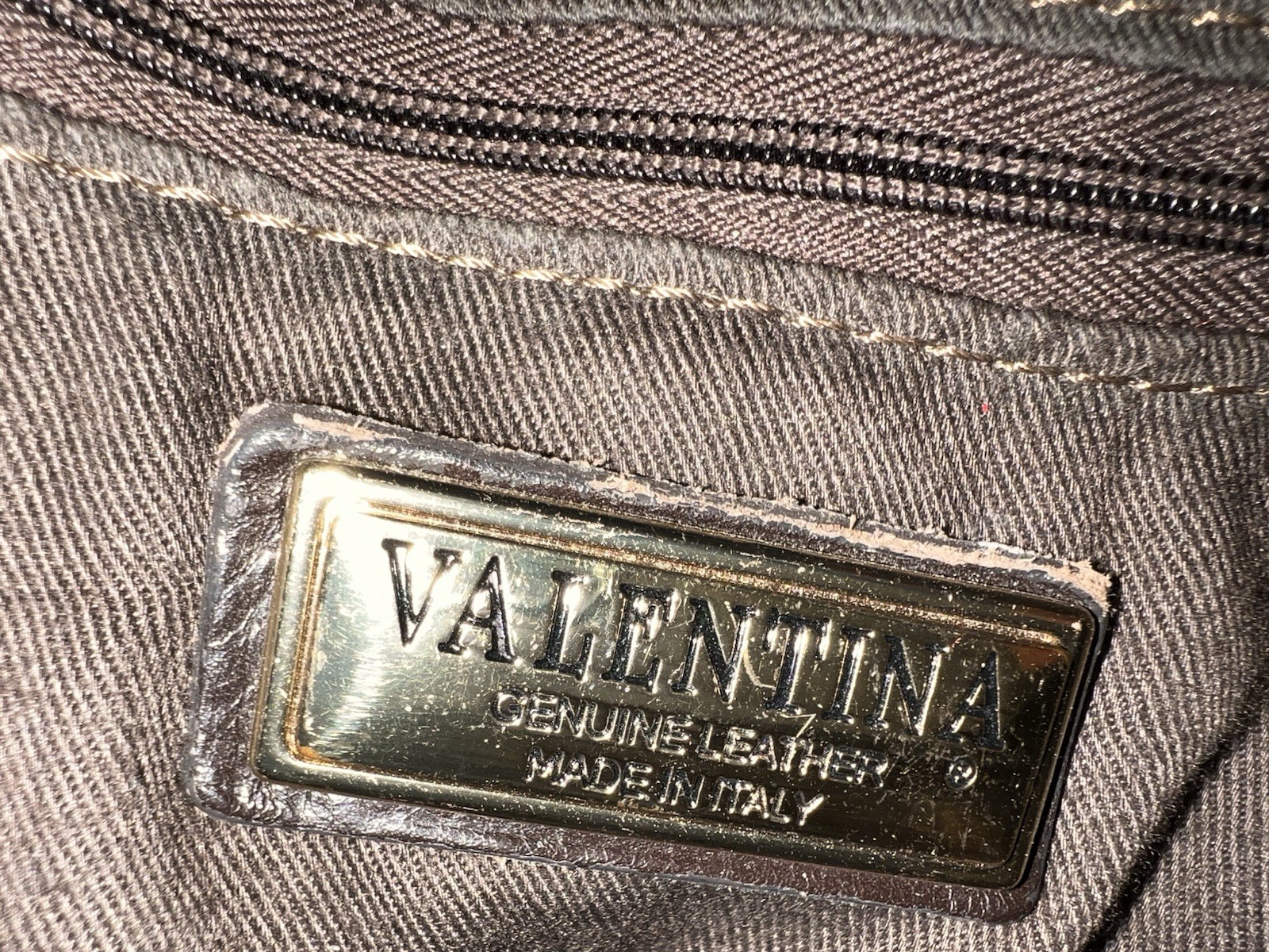 Valentina Red Leather Purse Triple Entry