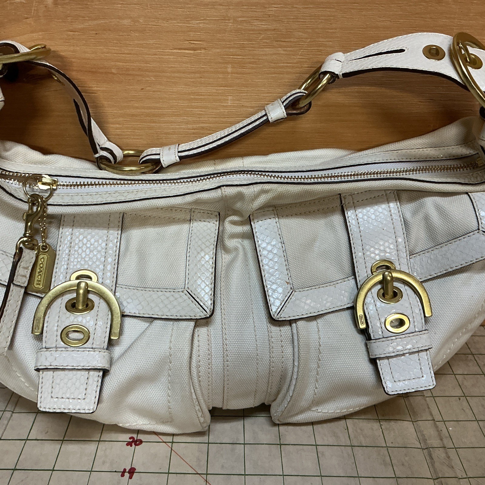 Coach Soho Canvas Buckle Hobo