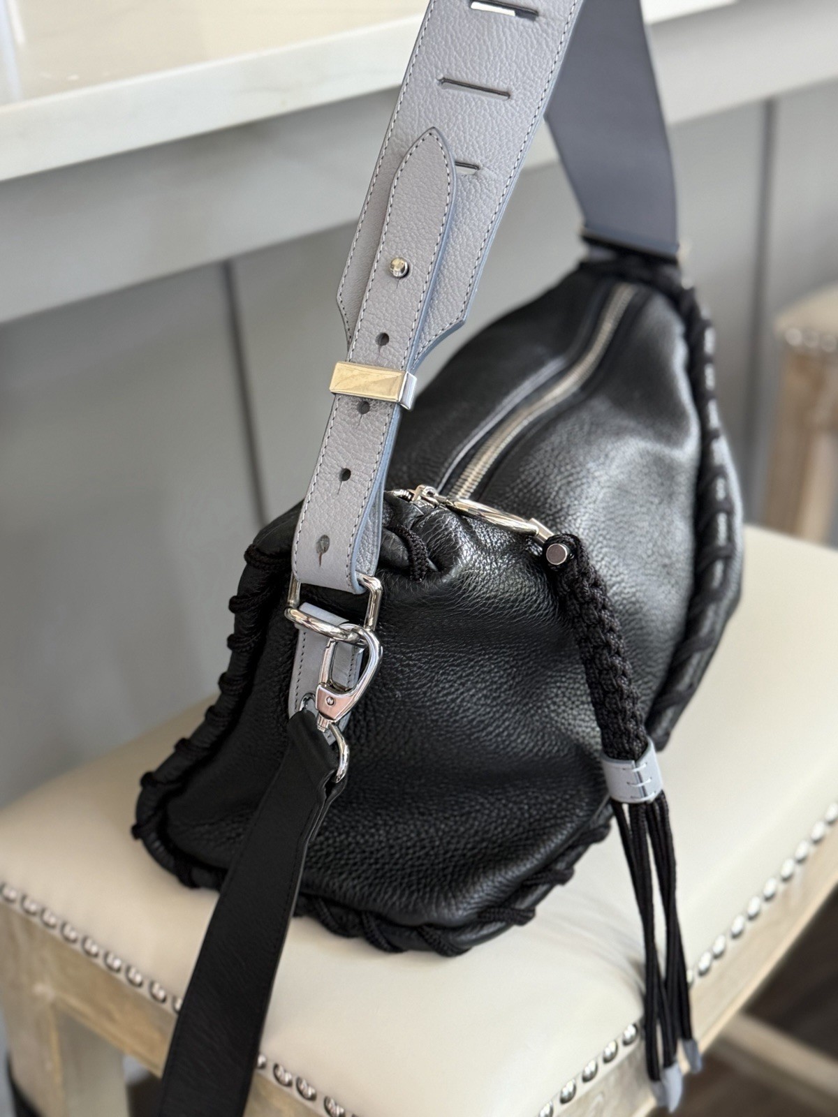 Acne Studios messenger bag with rope in excellent condition