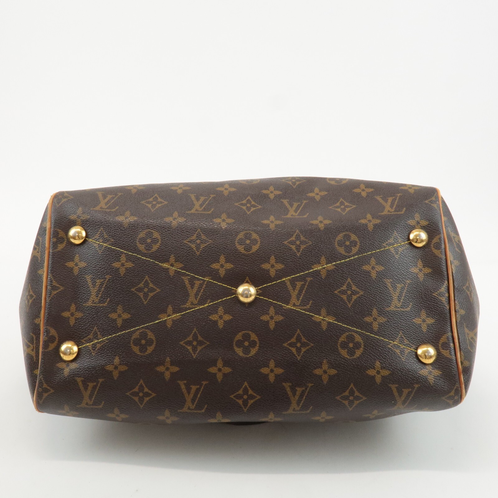 Louis Vuitton Monogram Tivoli GM Shoulder Bag Brown M40144 Auth Used
